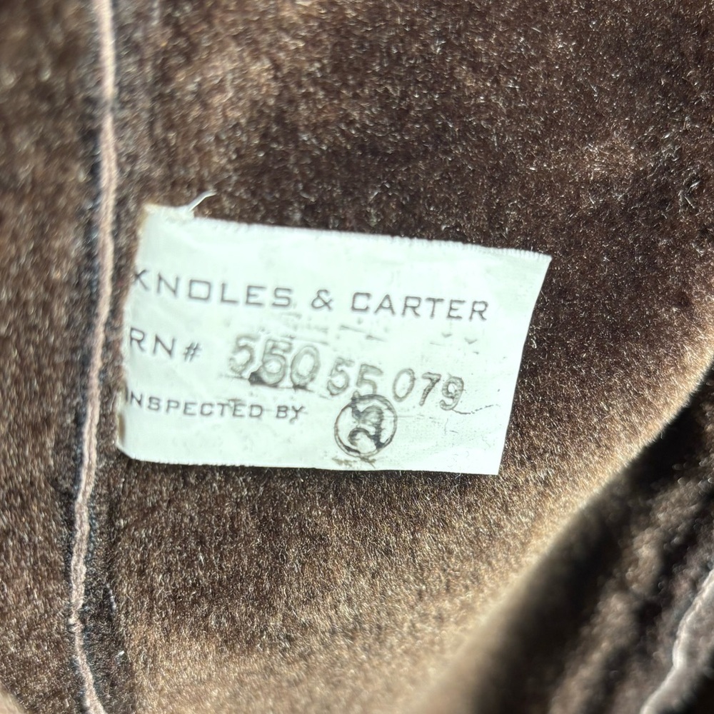 Knowles & Carter London - Vintage 1970s sheepskin coat with fur collar - size S - Picture 9 of 13
